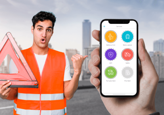 Smart city app for emergency services
