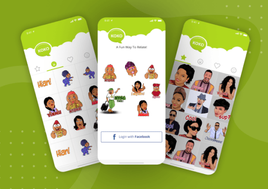 Enjoy all new african stickers on your messenger