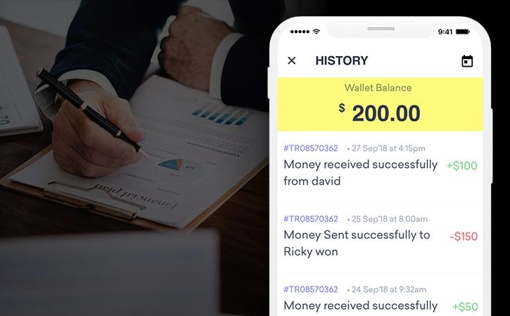 peer to peer payment app transaction history